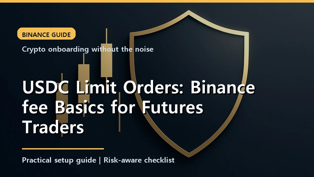 USDC Limit Orders: Binance fee Basics for Futures Traders